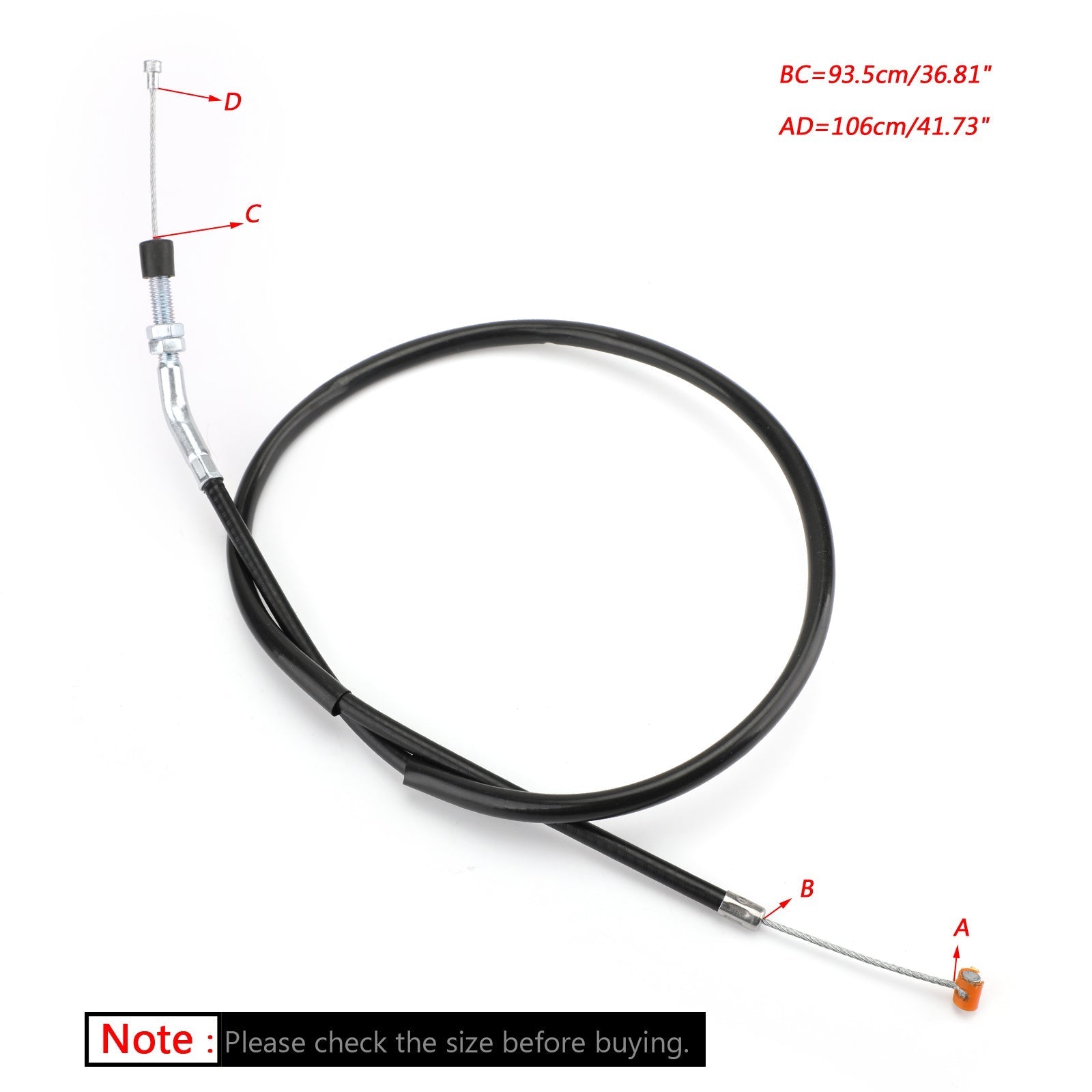 Fil de câble d'embrayage noir pour Honda TRX400EX Sportrax 400 EX 22870-HN1-000 générique