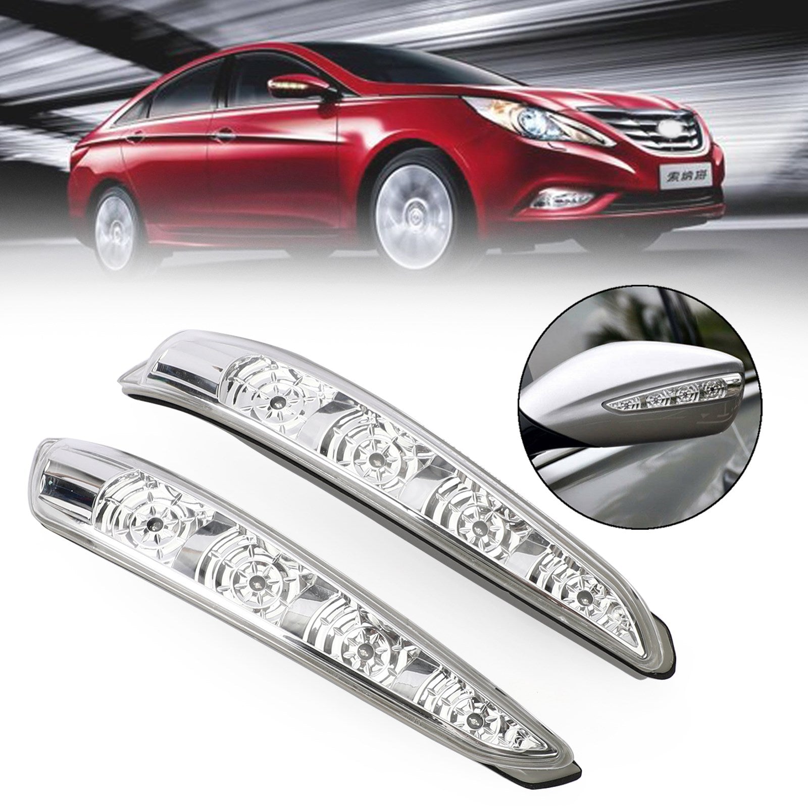 Para kierunkowskazów do lampy lusterka bocznego Hyundai Sonata MK8 2011-2015