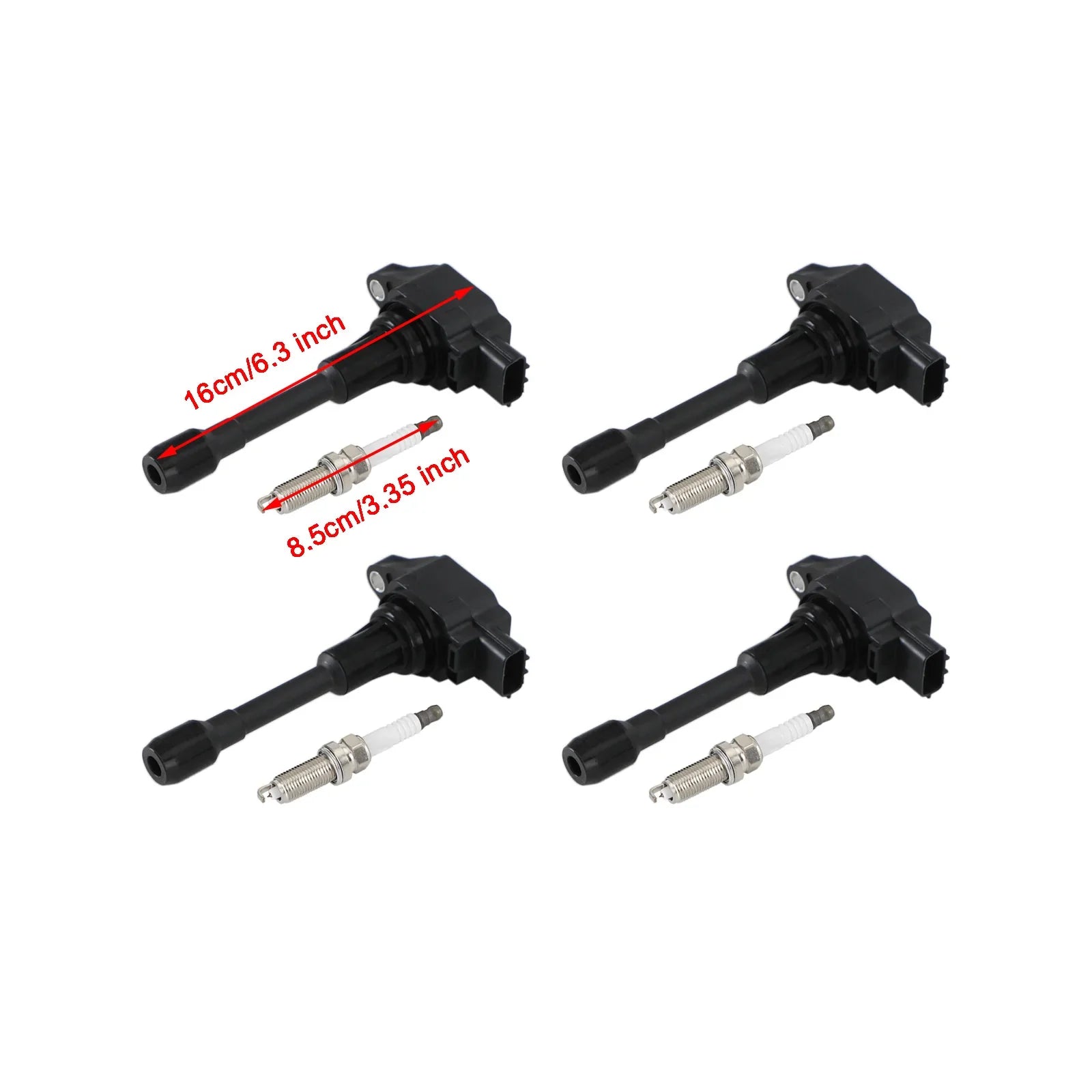 Nissan Sentra 2007-2012 l4 2.5L UF549 Zestaw 4 cewek zapłonowych