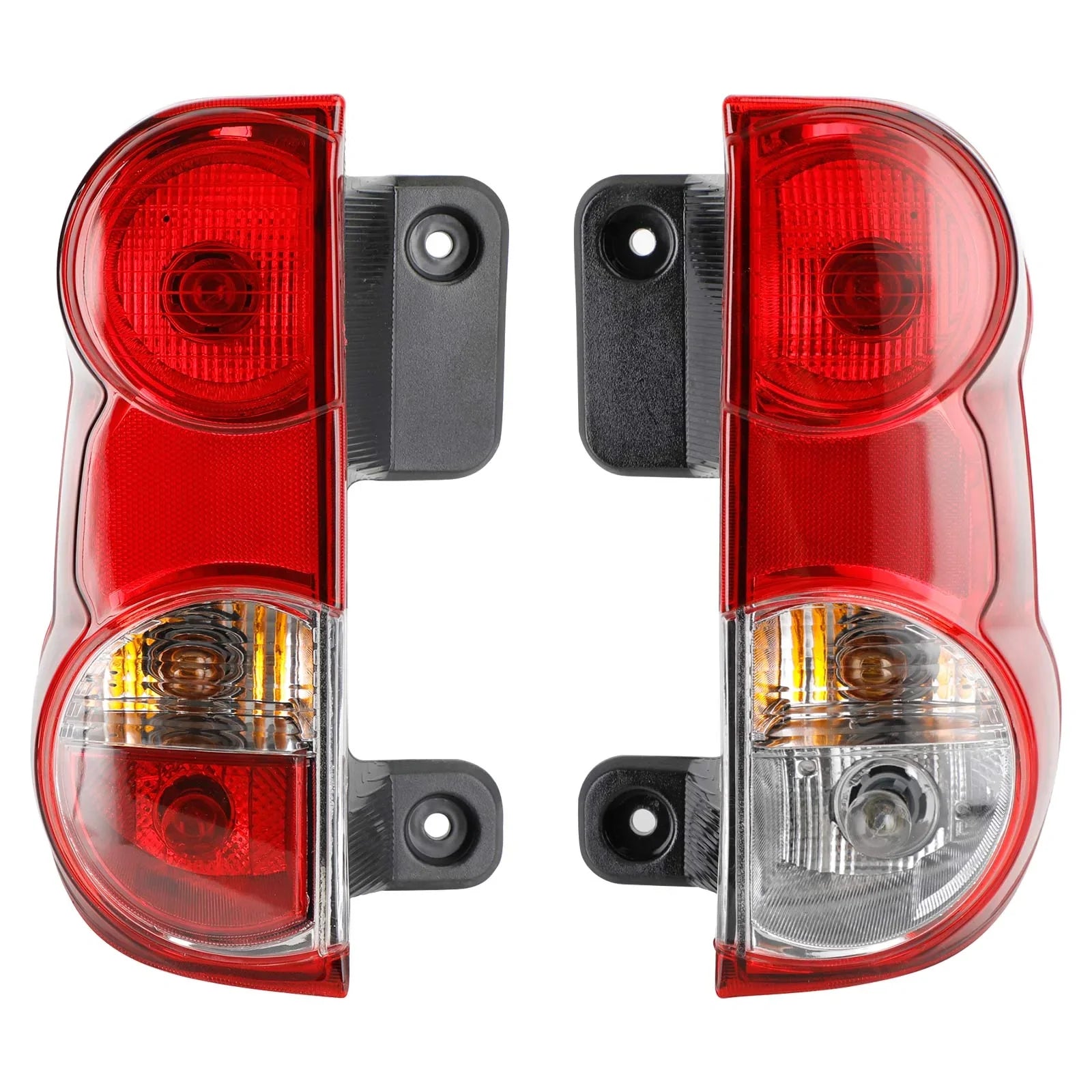 2013-2018 Nissan NV200 Lámpara trasera izquierda + derecha Lámpara trasera transparente Lente roja