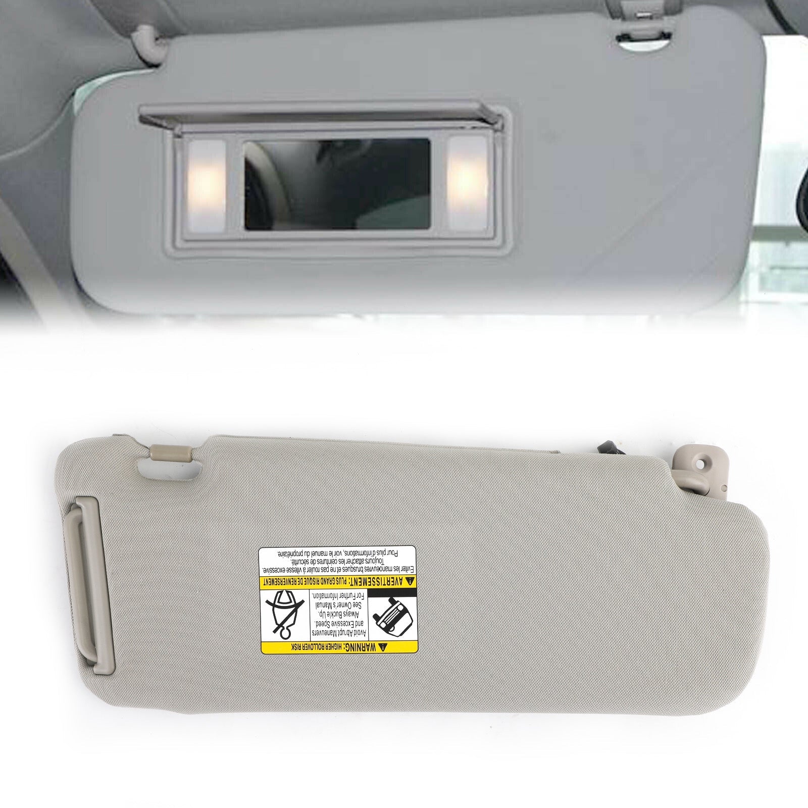 Mazda 2010-2015 CX-9 CX9 TDY1-69-320 TDY169320 Pare-soleil conducteur gris générique