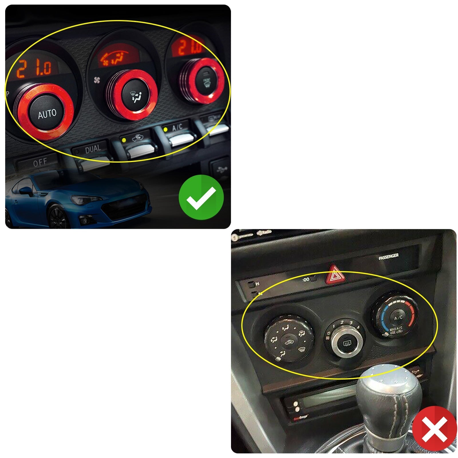 Le migliori offerte per Car Air Conditioner Switch Button Ring AC Buttons Cover Fit For BRZ Toyota 86 Generic sono su ✓ Confronta prezzi e caratteristiche di prodotti nuovi e usati ✓ Molti articoli con consegna gratis!