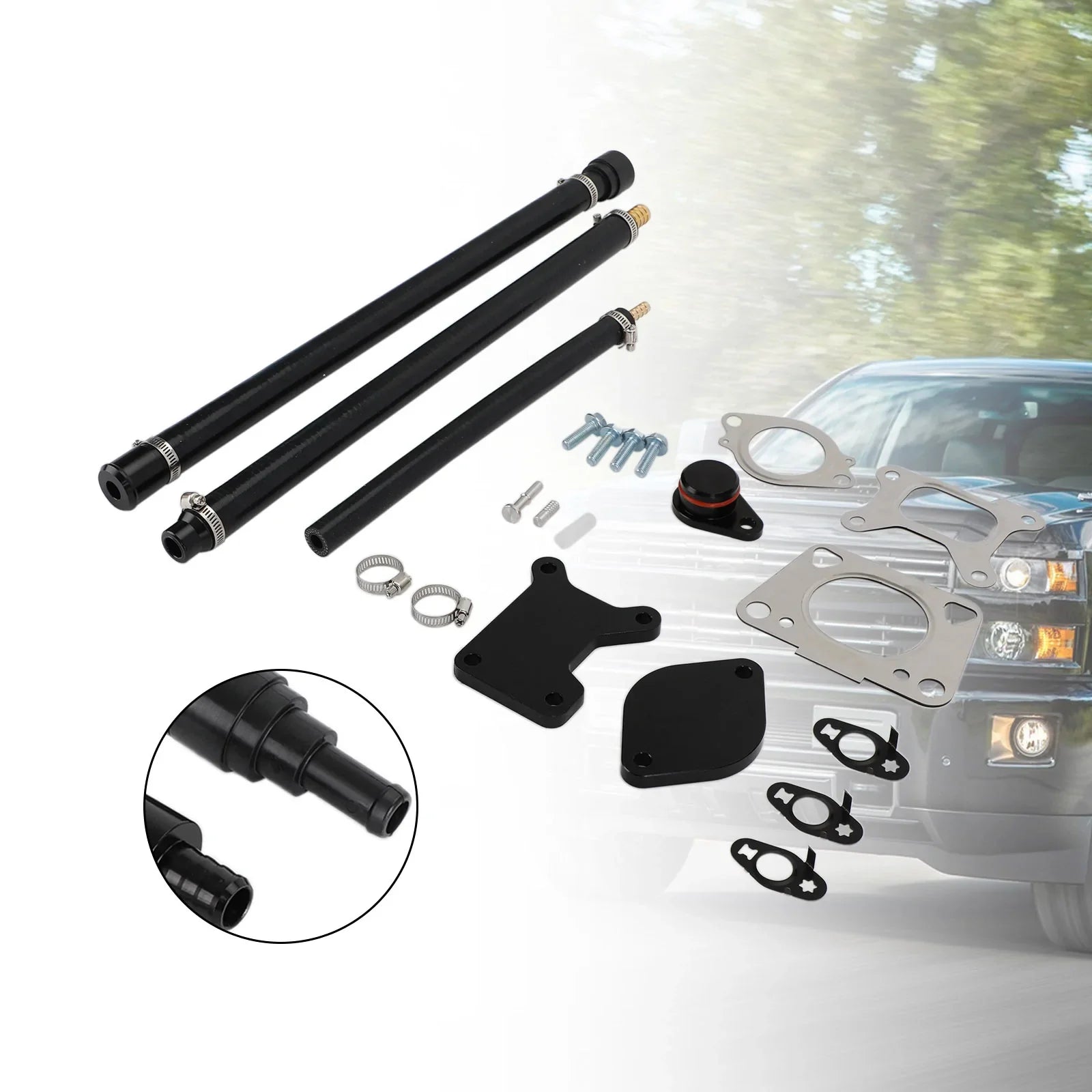 Kit di eliminazione del dispositivo di raffreddamento della valvola EGR per Chevy GMC Duramax Diesel 6.6 L5P 2017-2021