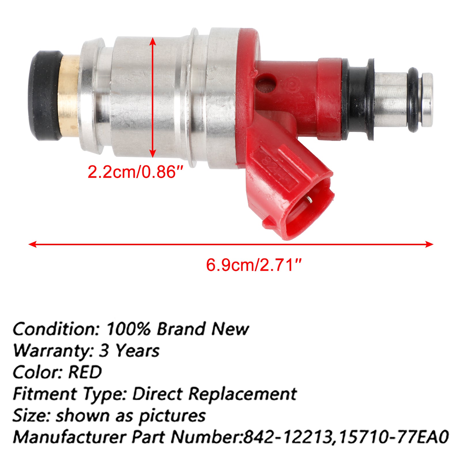 1 Uds JS28-2 inyectores de combustible 8970795320 compatible con Isuzu Amigo Pickup Rodeo 2.6L genérico