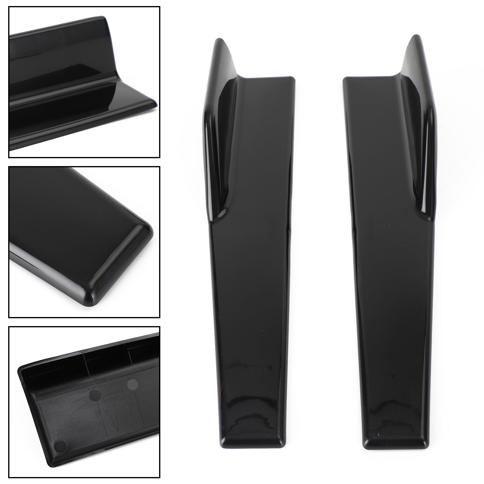 Coppia 45cm Car Gloss Black Side Minigonne Rocker Splitter Diffusore Winglet Wings Generico