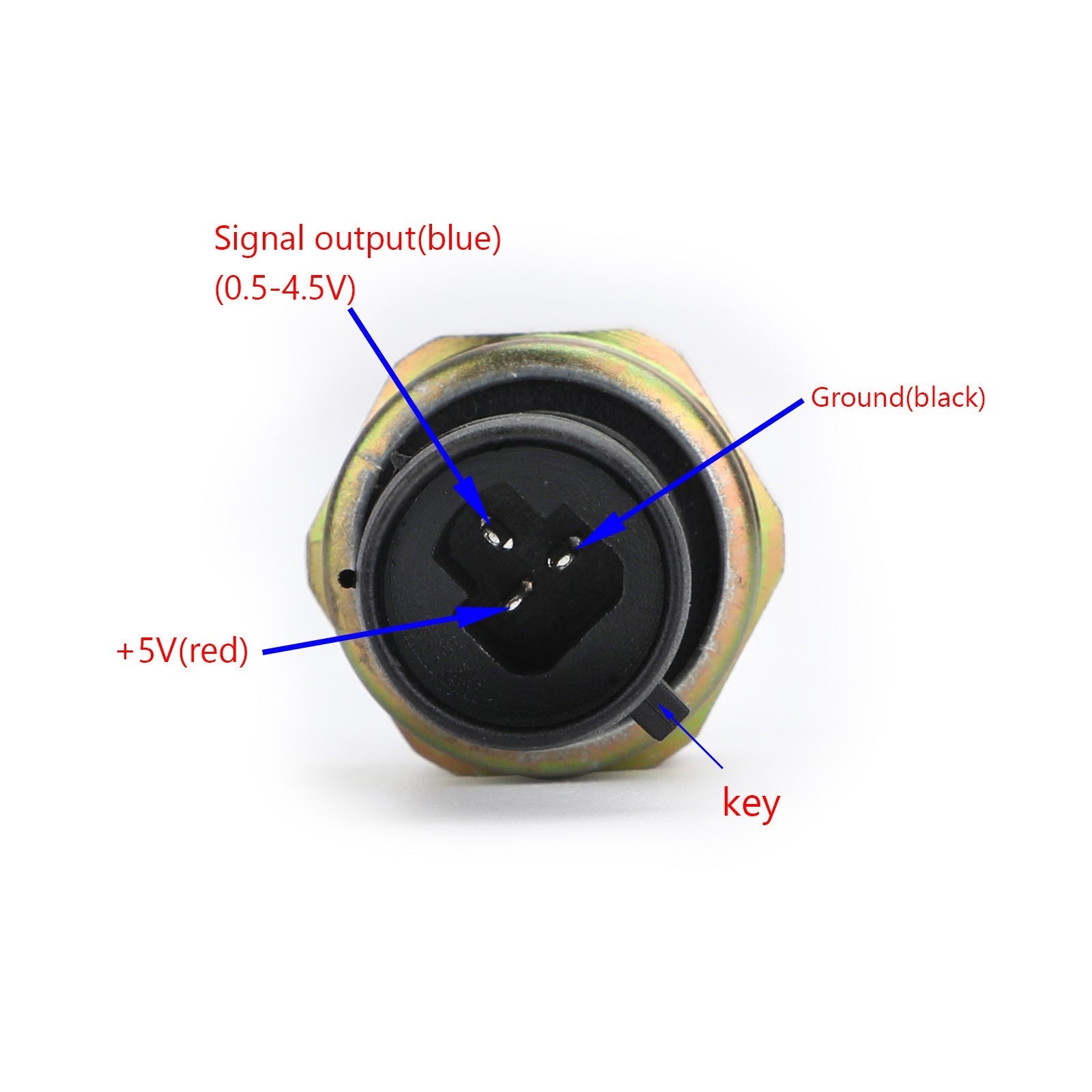 Sensor/Transmisor de Presión, 150 psi (5V), Acero Inoxidable, para Aceite, Combustible, Aire, Agua Genérico