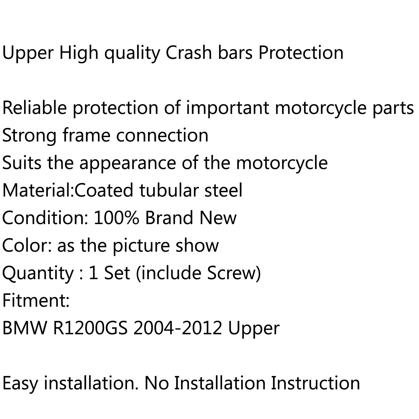 Protezione superiore carter per BMW R1200GS 2004-2012 Generico