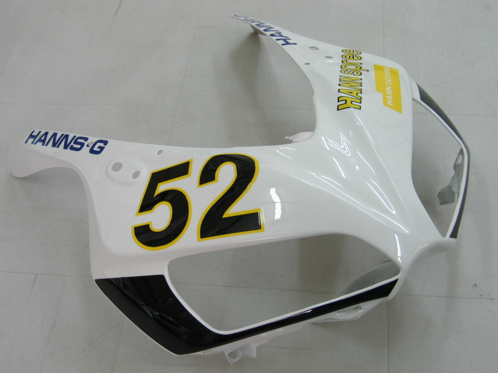 Amotopart Carenados 2006-2007 Honda CBR 1000 RR Blanco No.52 Hannspree Genérico