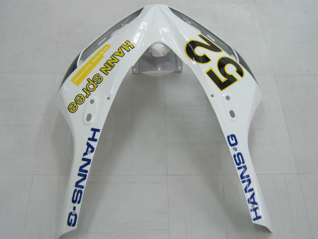 Amotopart Carenados 2006-2007 Honda CBR 1000 RR Blanco No.52 Hannspree Genérico