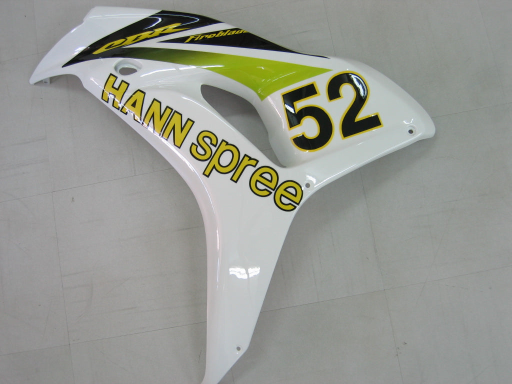 Amotopart Carenados 2006-2007 Honda CBR 1000 RR Blanco No.52 Hannspree Genérico