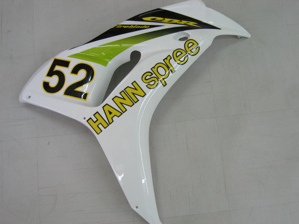 Carénages Amotopart 2006-2007 Honda CBR 1000 RR Blanc No.52 Hannspree Generic