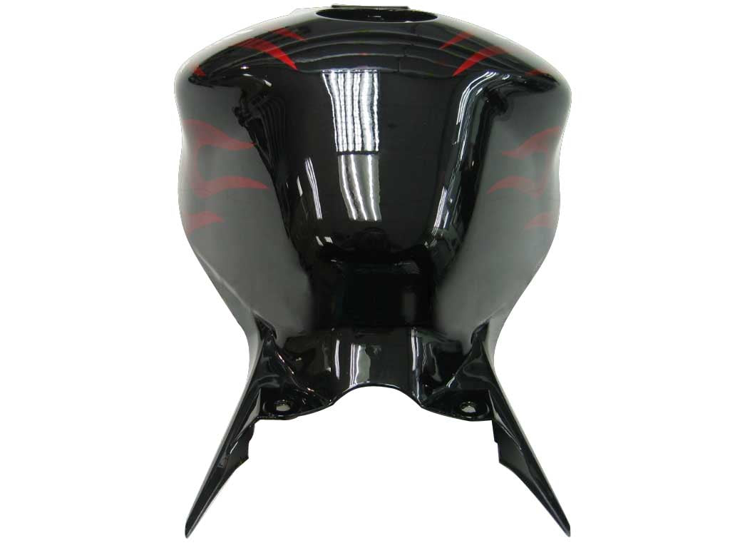 For CBR600RR 2009-2010 Bodywork Fairing Black & Red Flame ABS Injection Molded Plastics Set
