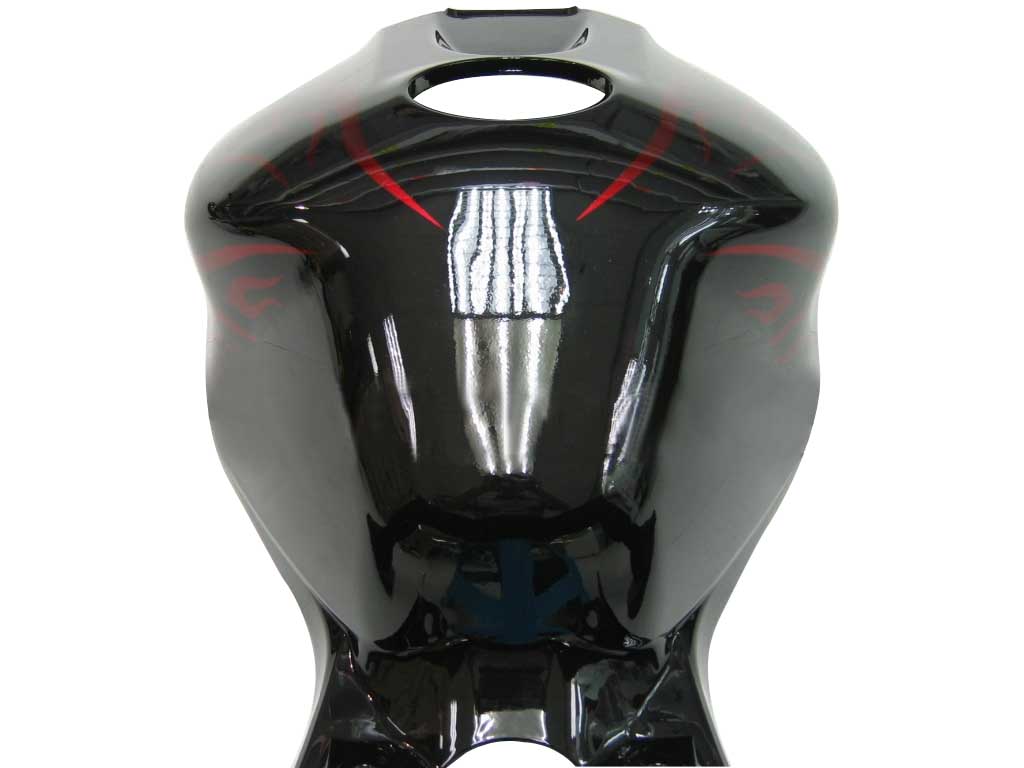 For CBR600RR 2009-2010 Bodywork Fairing Black & Red Flame ABS Injection Molded Plastics Set