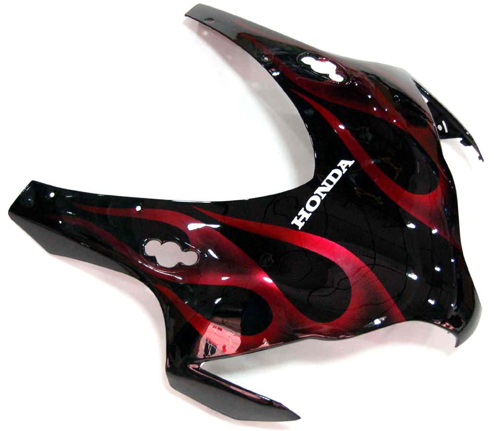 Carenados Amotopart 2008-2011 Honda CBR 1000 RR Black &amp; Cherry Red Flame Generic