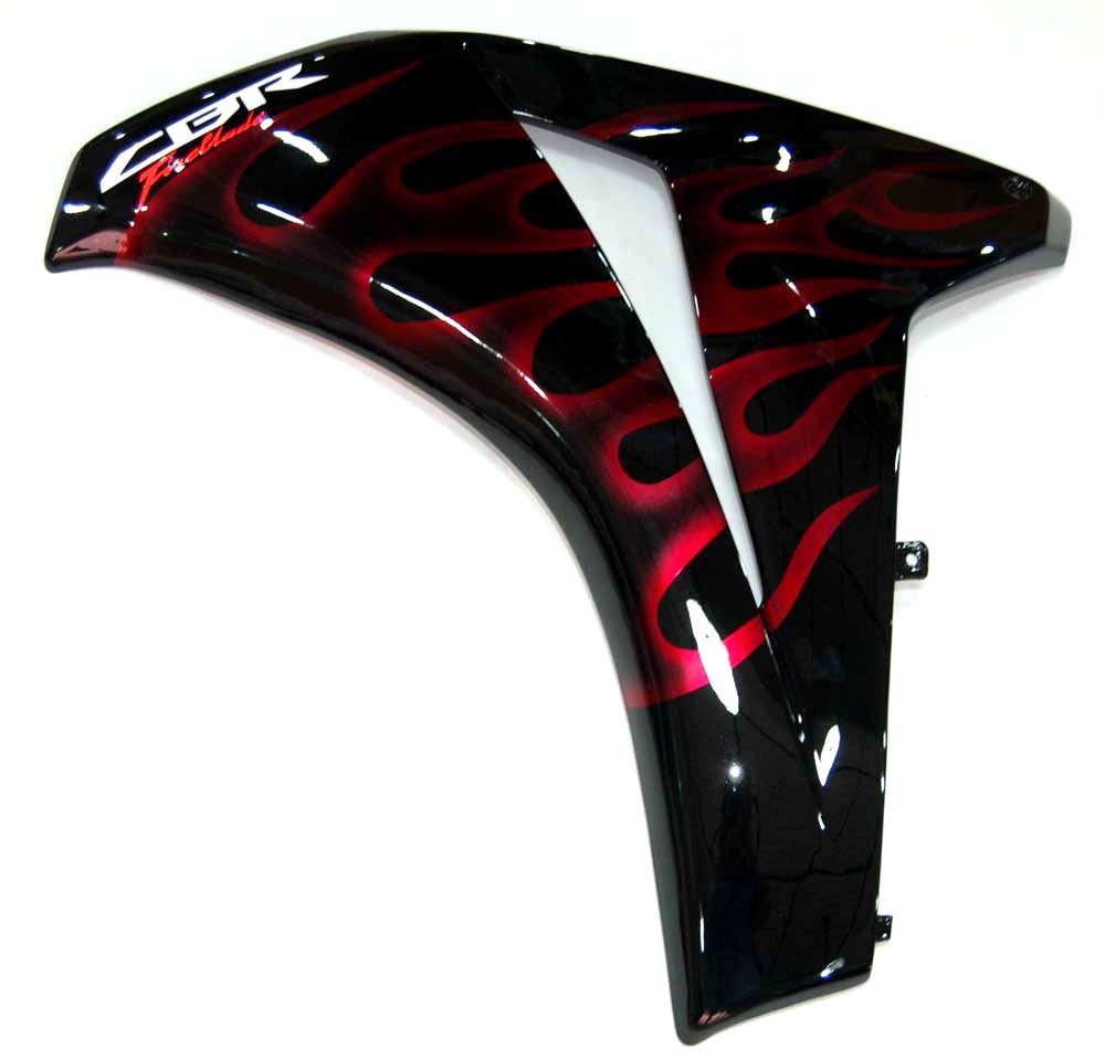 Carénages Amotopart 2008-2011 Honda CBR 1000 RR Black &amp; Cherry Red Flame Generic