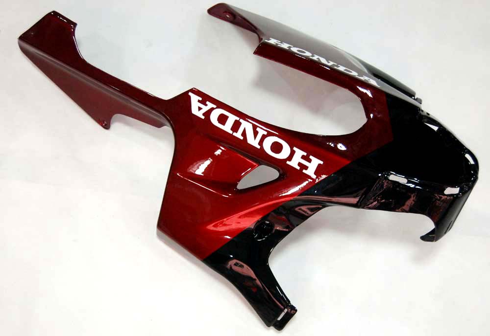 Carénages Amotopart 2008-2011 Honda CBR 1000 RR Black &amp; Cherry Red Flame Generic
