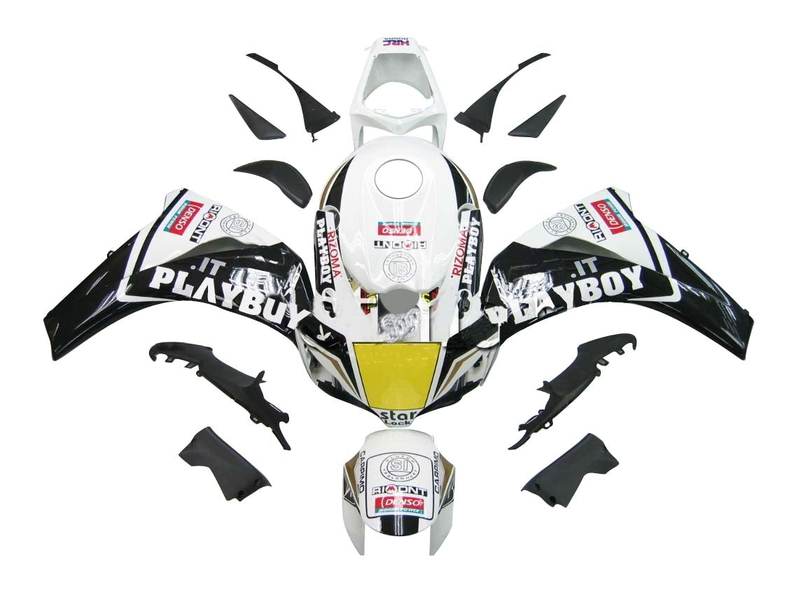 Carene Amotopart 2008-2011 Honda CBR 1000 RR Nero Bianco Generico
