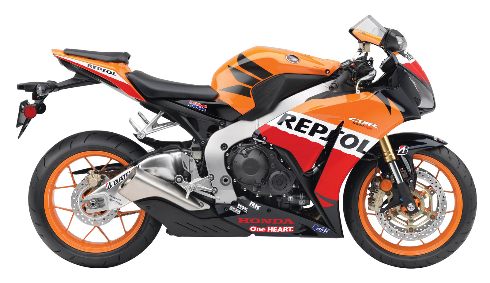 Carenados Amotopart 2012-2016 Honda CBR1000RR Repsol Naranja Genérico