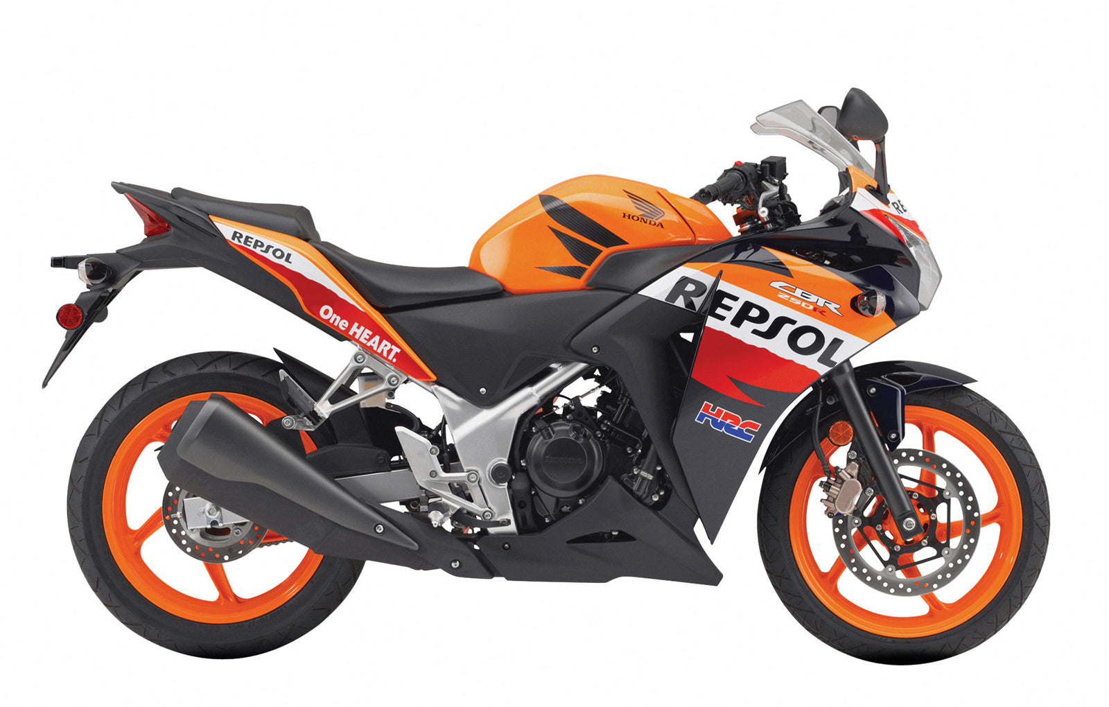 Carénages Amotopart 2011-2015 Honda CBR250R Repsol Orange Generic