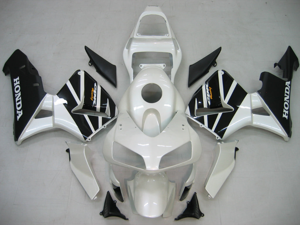 Amotopart Carene 2003-2004 Honda CBR 600 RR Bianco &amp; Nero Honda Generic