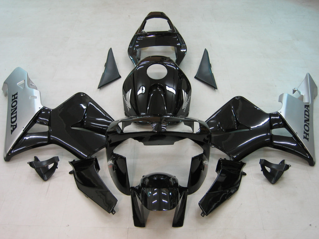 Amotopart Carene 2003-2004 Honda CBR 600 RR Nero &amp; Argento Honda Generico