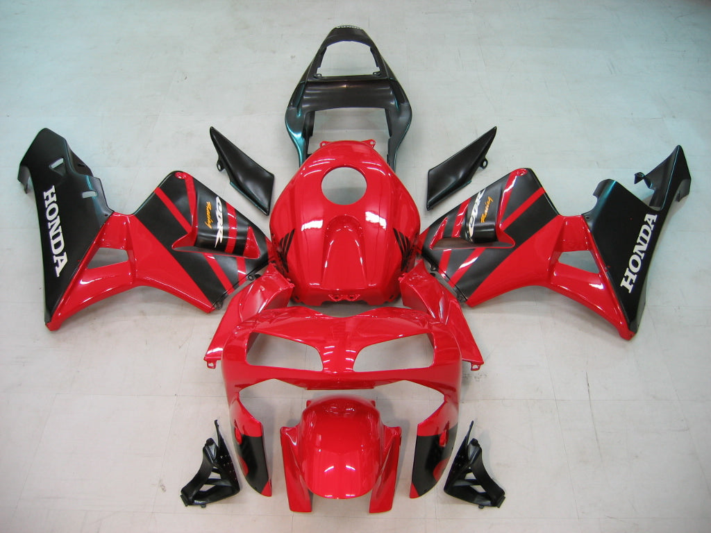 Amotopart Carenados 2003-2004 Honda CBR 600 RR Rojo y Negro Honda Generic