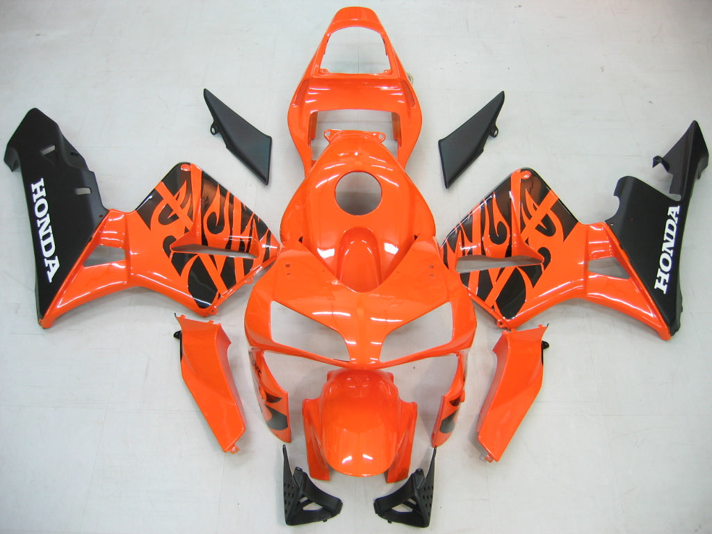 Amotopart pour CBR600RR 2003-2004 carénage de carrosserie Orange rouge ABS moulé par Injection plastique ensemble générique