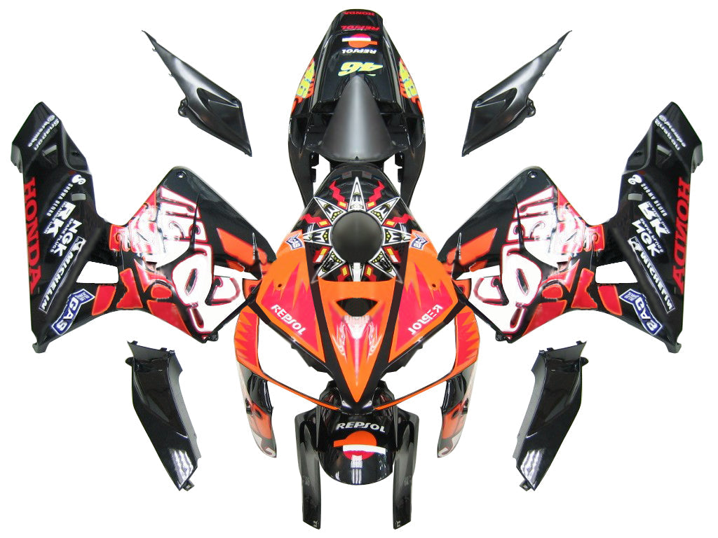 For CBR600RR 2005-2006 Bodywork Fairing Black & Other color ABS Injection Molded Plastics Set