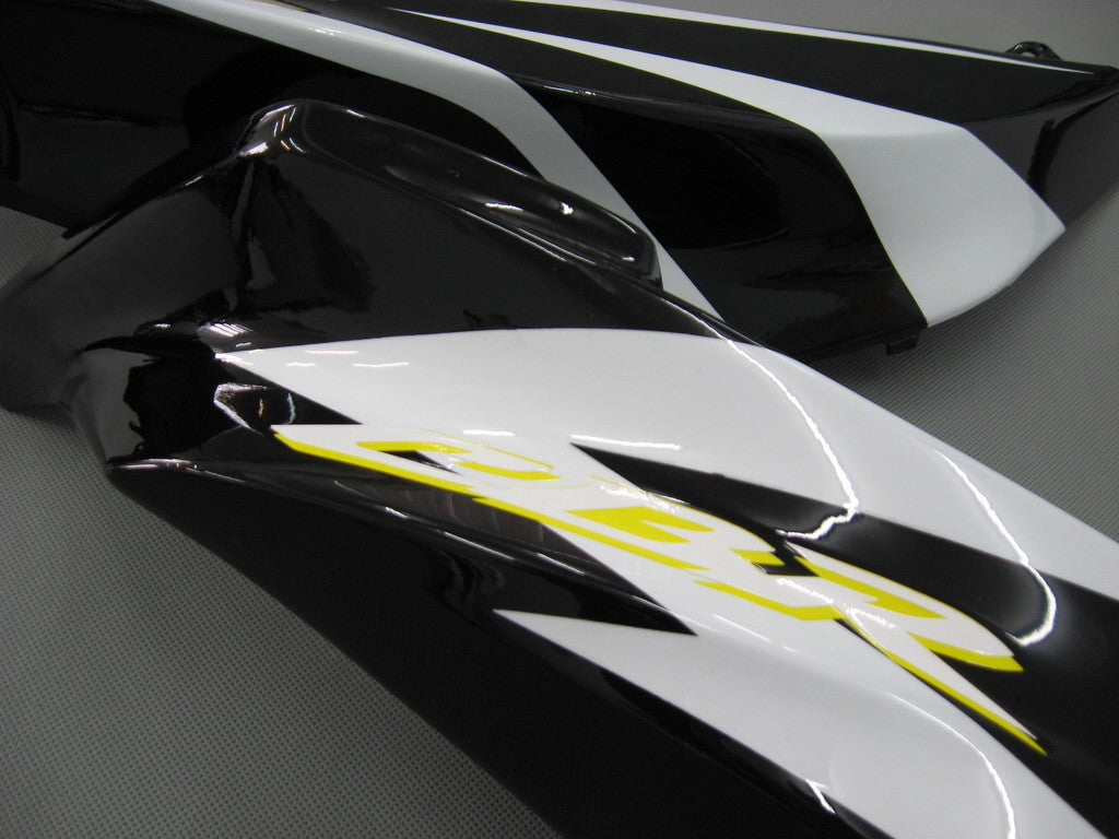 For CBR600RR 2007-2008 Bodywork Fairing White & Black ABS Injection Molded Plastics Set