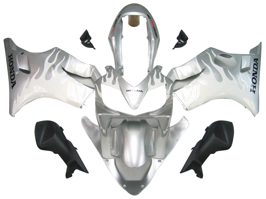 Carene Amotopart 2004-2007 Honda CBR 600 F4i Silver &amp; White Flame Generic