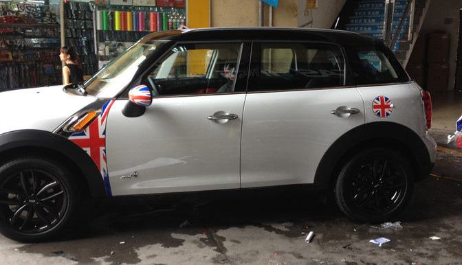 Autocollant en vinyle motif à carreaux drapeau Union Jack UK pour couvercle de bouchon de gaz Mini Cooper générique