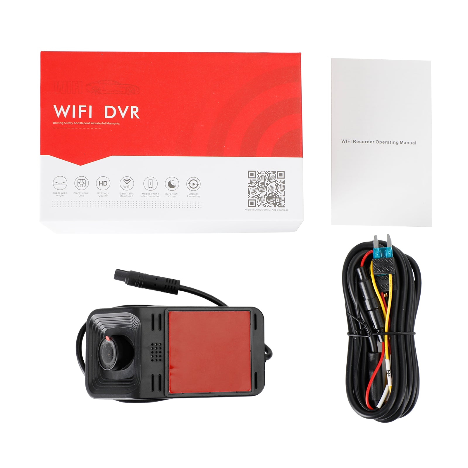 Nouveau 1080P Wifi voiture caché DVR avant arrière Dash Cam caméra enregistreur vidéo G-Sensor