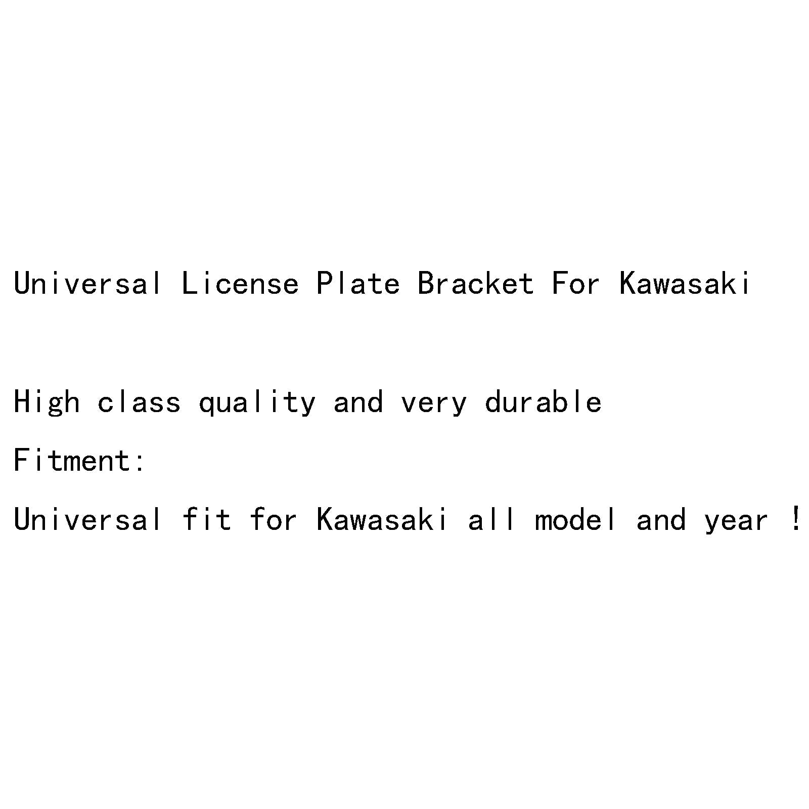 Soporte universal para matrícula para Kawasaki NINJA 250R ZX6R ZX9R ZX10R ZX12R genérico