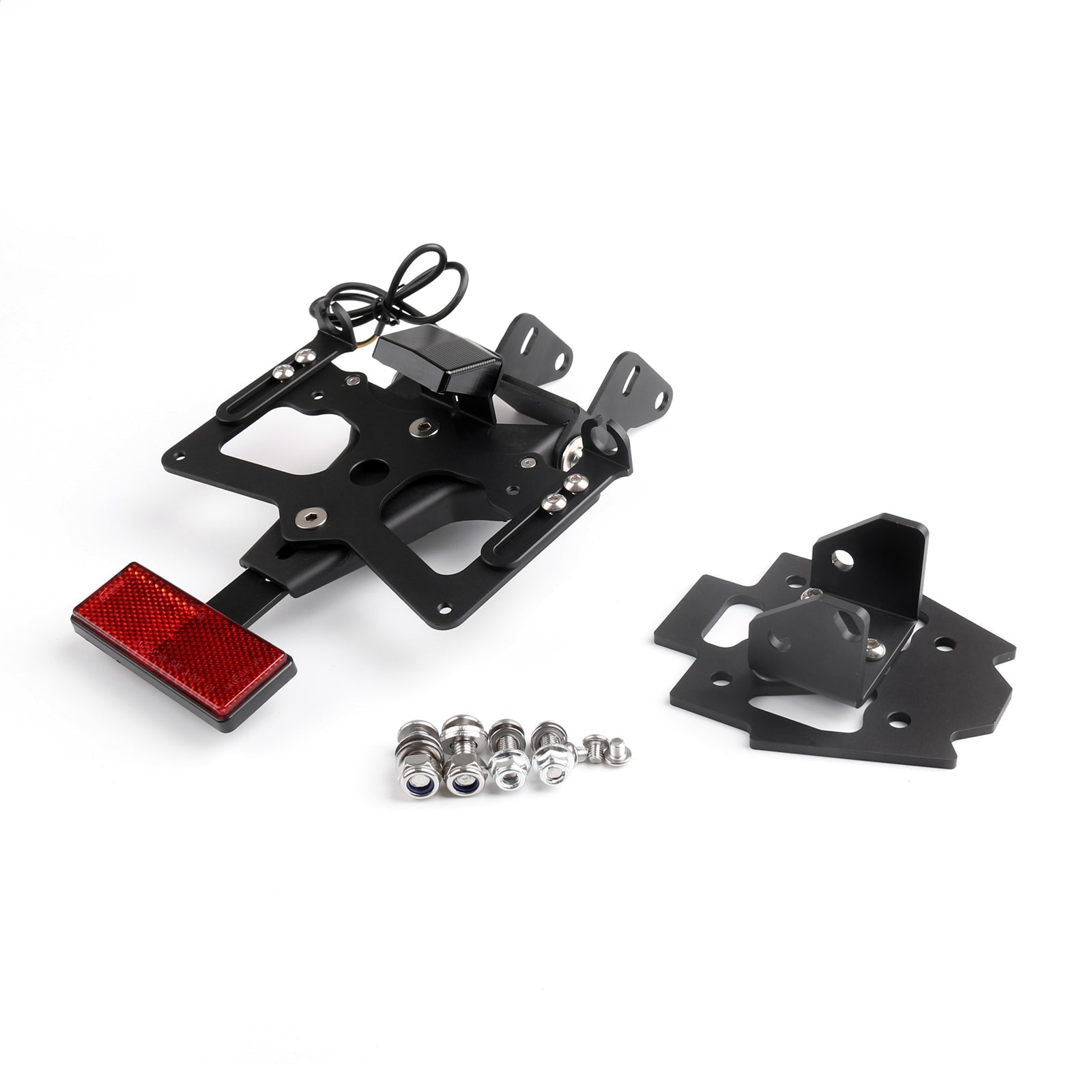 Kit de marco de placa de matrícula eliminador de guardabarros para Suzuki GSXR 1000 2009-2010 negro genérico