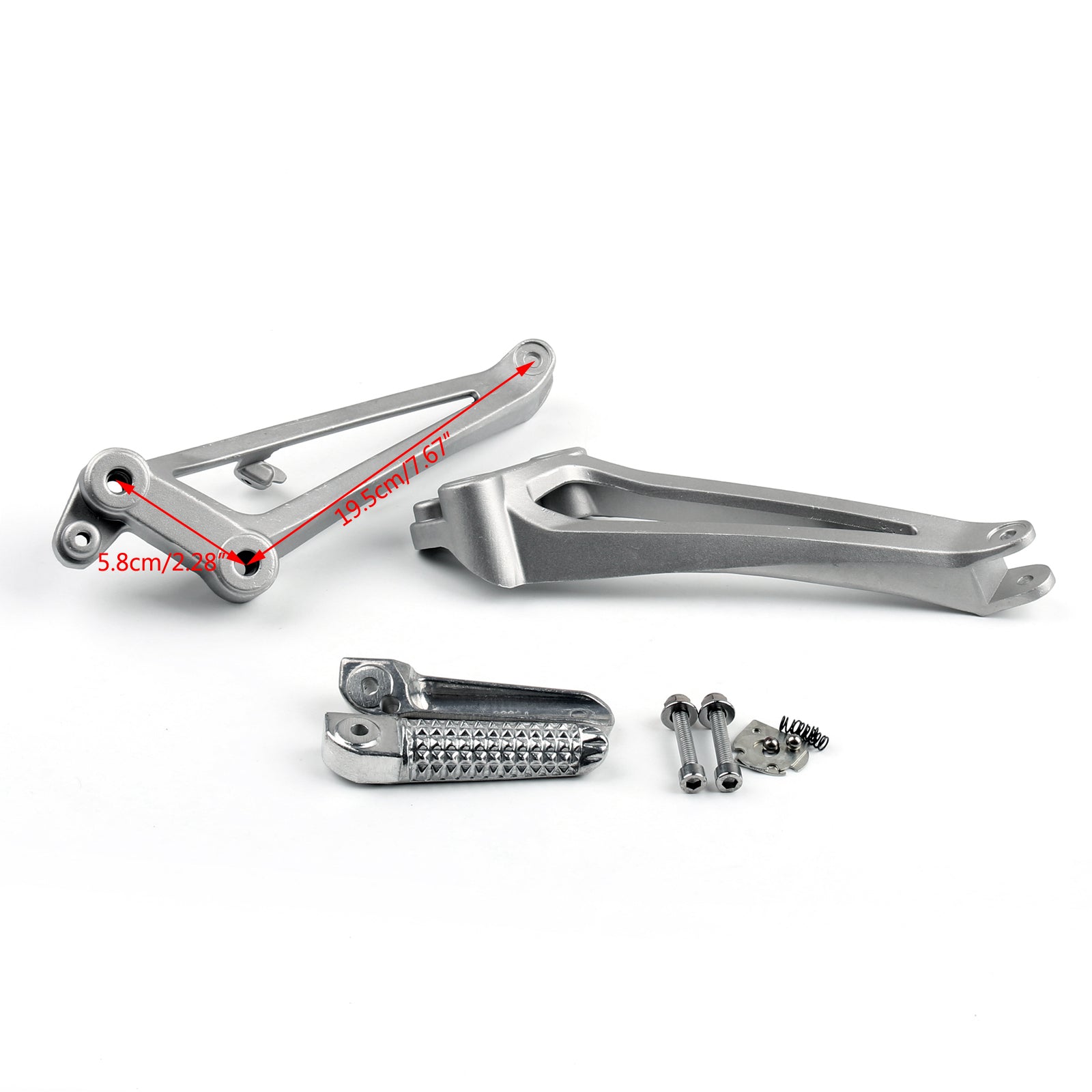 Supports de repose-pieds pour repose-pieds de passager arrière pour YAMAHA 2009-2011 YZF R1 Silver Generic