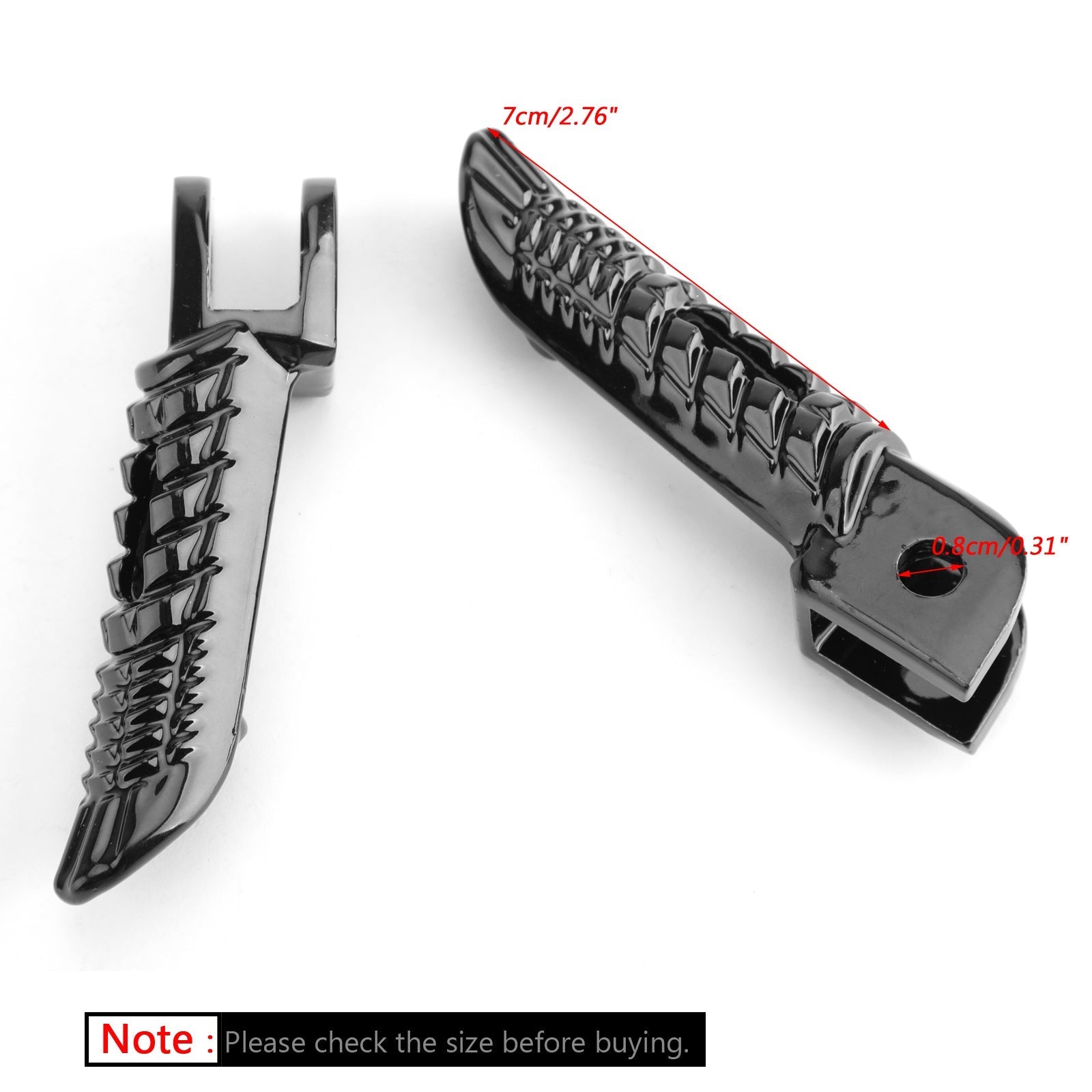 Estribos delanteros para Suzuki GSXR600 GSXR750 2006-2014 GSXR1000 2005-2014 Genérico