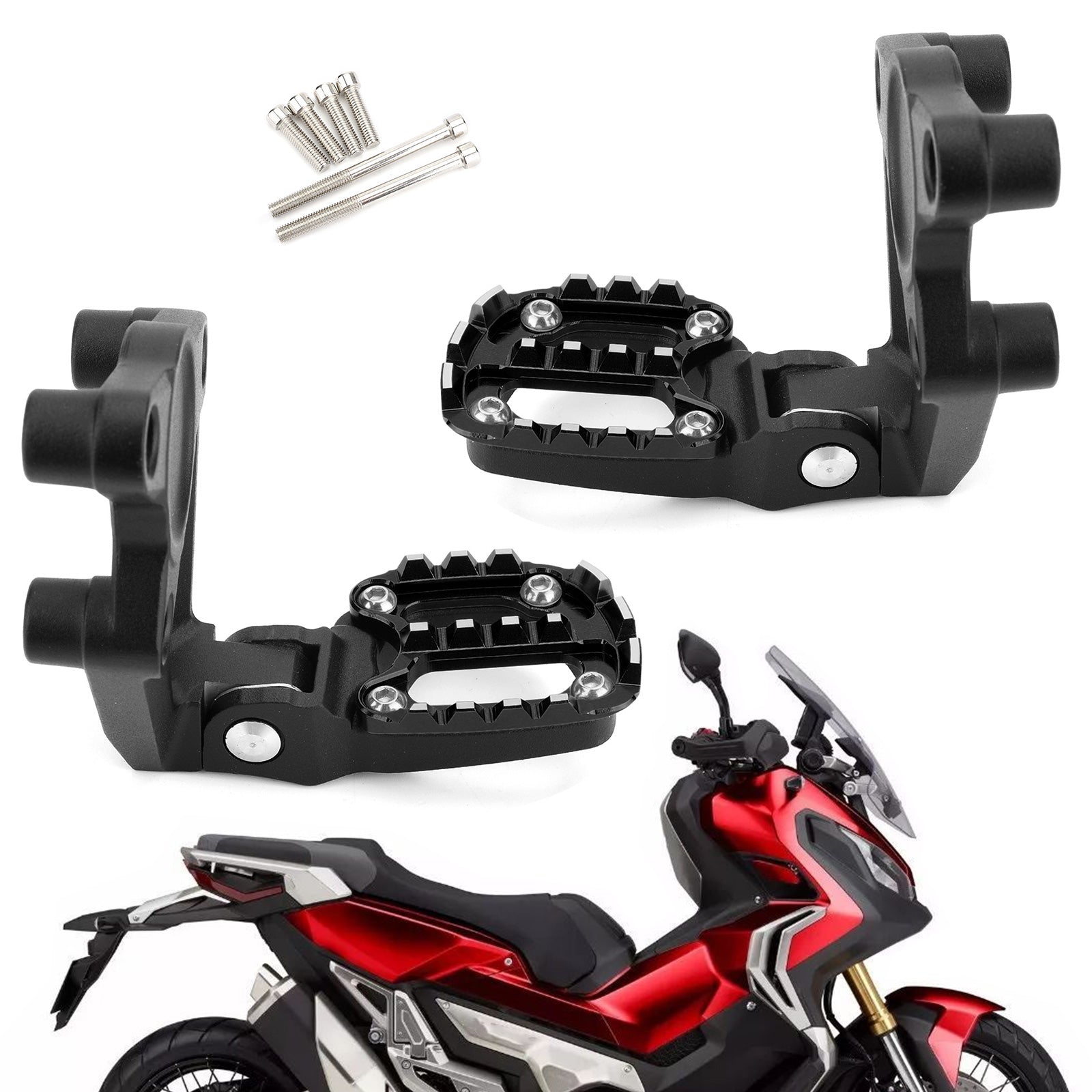 Clavijas plegables para motocicleta, pedales traseros para Honda X-ADV 750 2017-2018 genéricos