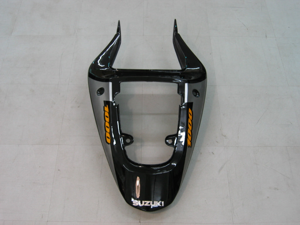 Carénages Amotopart 2000-2002 Suzuki GSXR 1000 Silver &amp; Black Generic