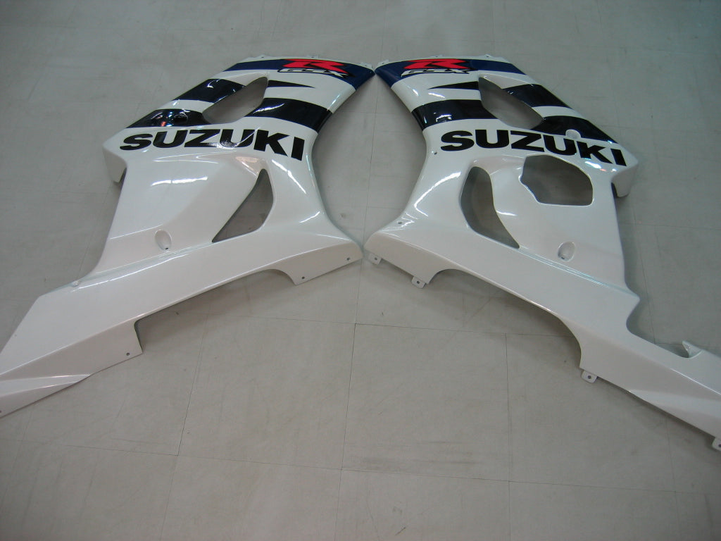Amotopart Carene 2003-2004 Suzuki GSXR 1000 Bianco &amp; Blu GSXR Generico