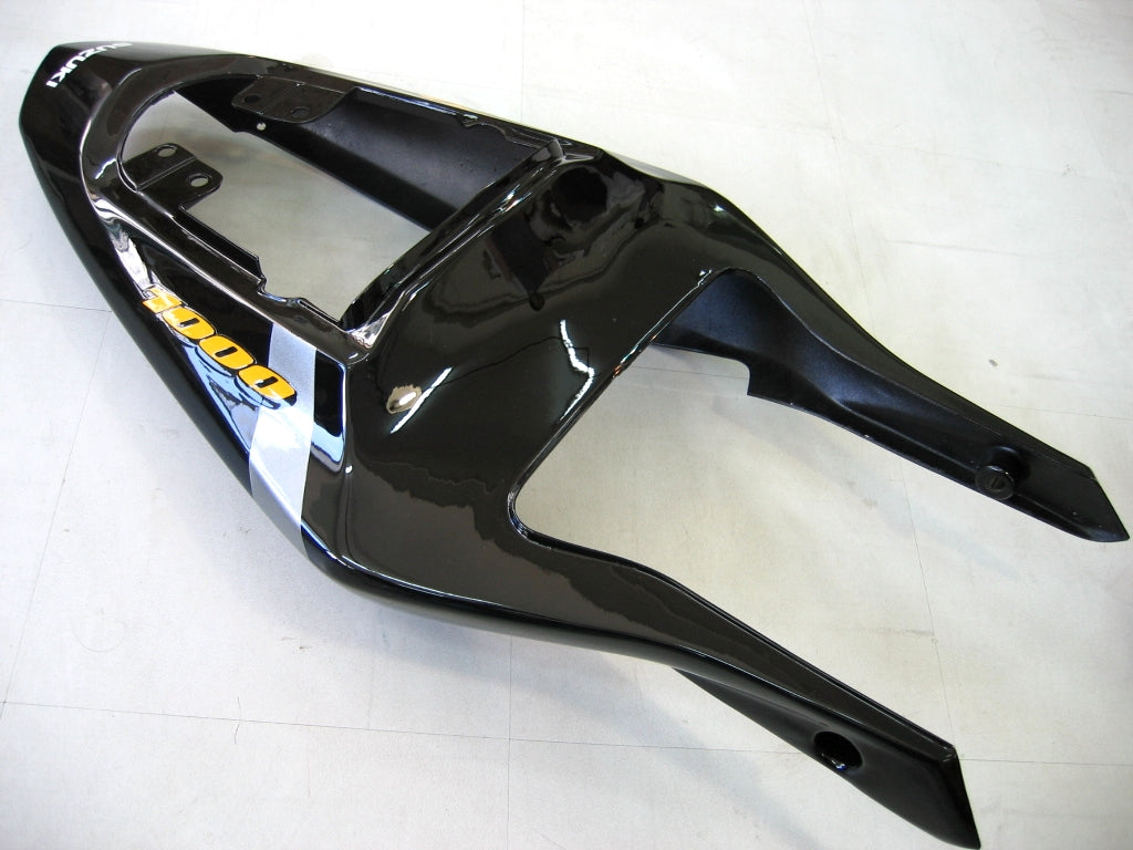 Amotopart Carénages 2003-2004 Suzuki GSXR 1000 Argent &amp; Noir GSXR Generic