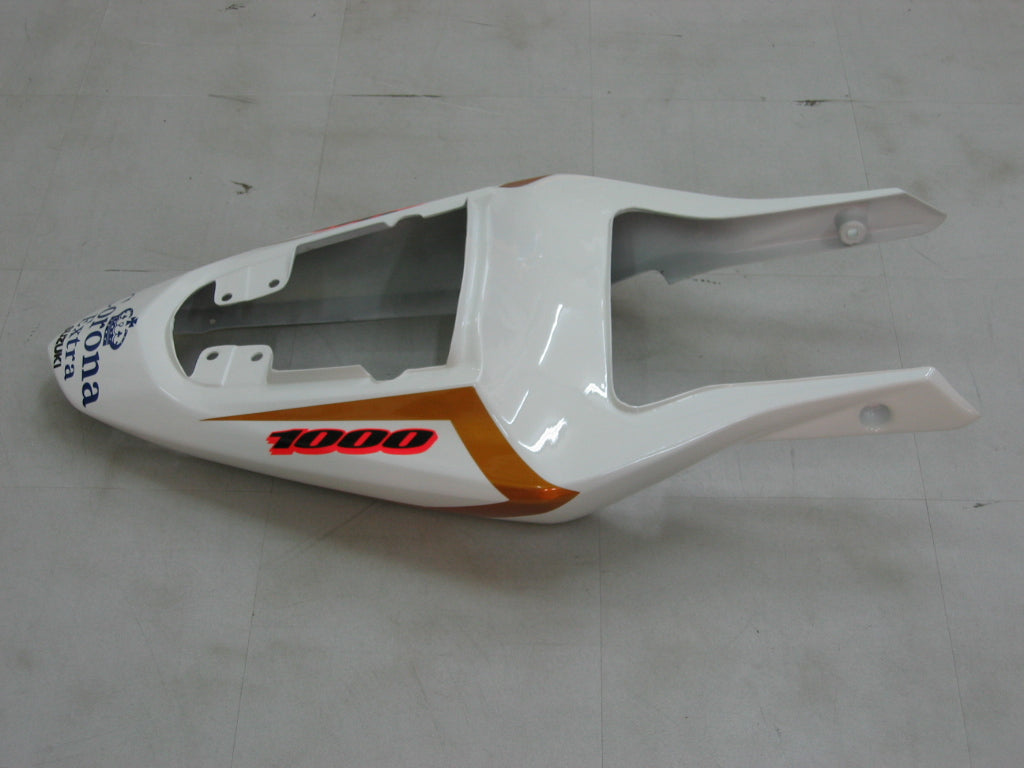 Amotopart Carénages 2003-2004 Suzuki GSXR 1000 Jaune &amp; Blanc Corona Generic