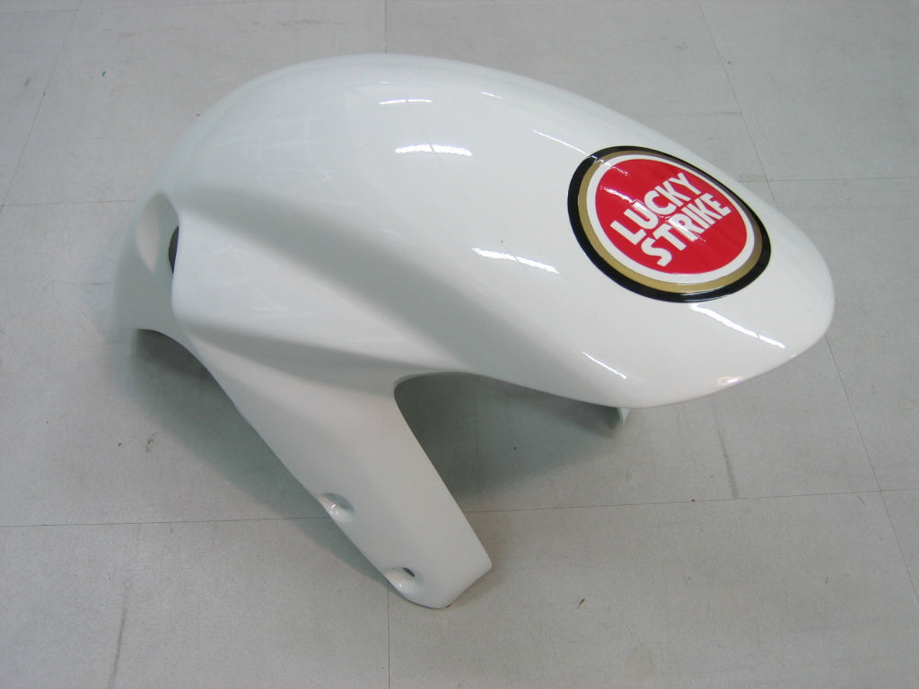 Amotopart Carénages 2003-2004 Suzuki GSXR 1000 Blanc &amp; Rouge Lucky Strike Generic