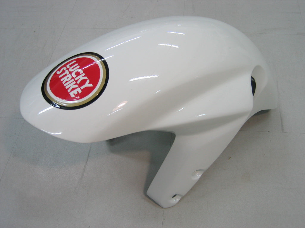 Amotopart Carene 2003-2004 Suzuki GSXR 1000 Bianco &amp; Rosso Lucky Strike Generico