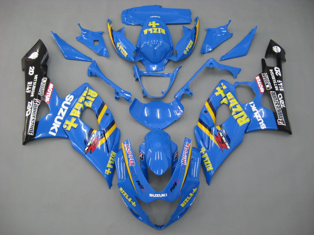 Carénages Amotopart 2005-2006 Suzuki GSXR 1000 Bleu Rizla Generic