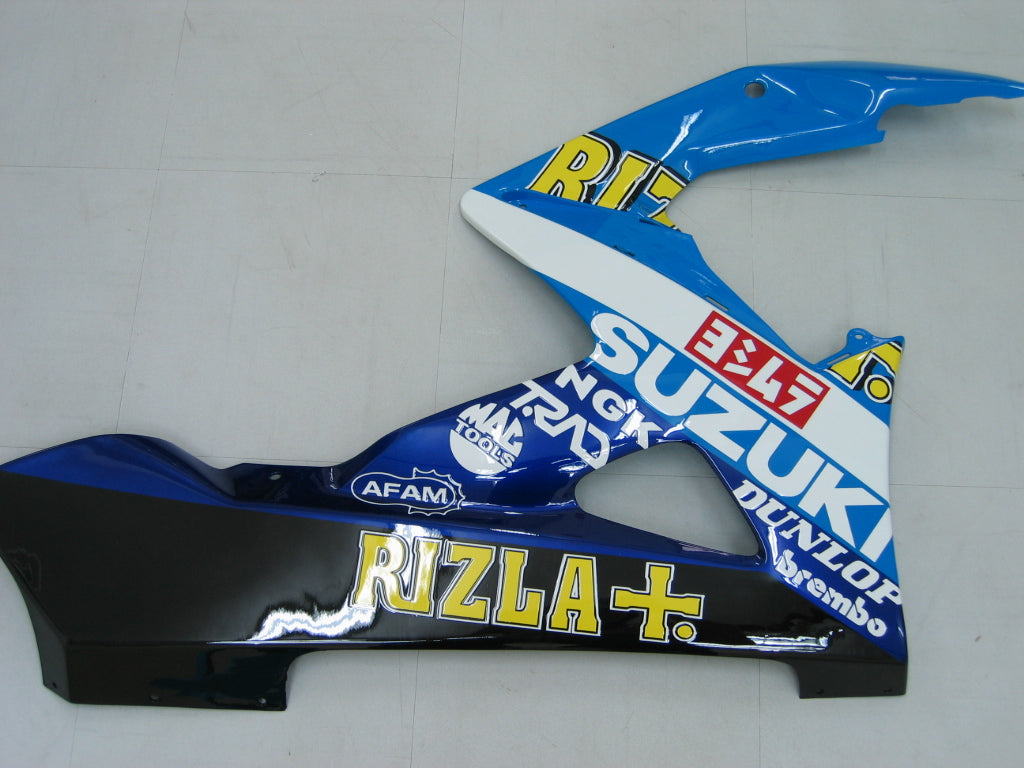 Carénages Amotopart 2005-2006 Suzuki GSXR 1000 Bleu Rizla Generic