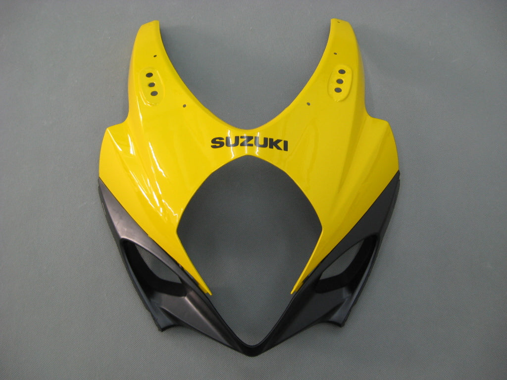 Carénages Amotopart 2007-2008 Suzuki GSXR 1000 Jaune &amp; Argent GSXR Generic