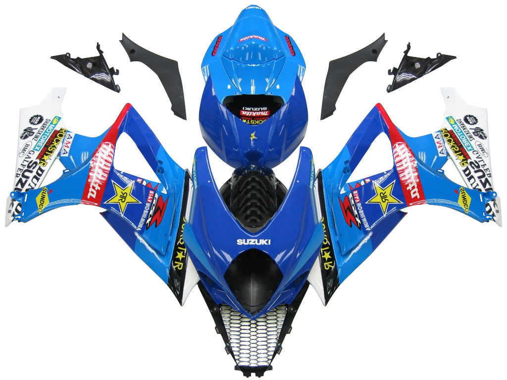 Carénages Amotopart 2007-2008 Suzuki GSXR 1000 Bleu Rockstar Generic