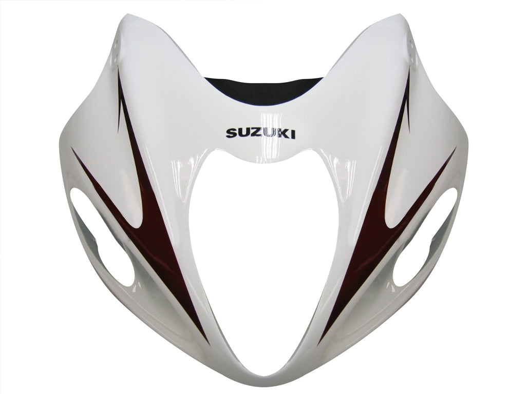 Amotopart Carenados 1999-2007 Suzuki GSX1300 Hayabusa Blanco y Plata Hayabusa Genérico