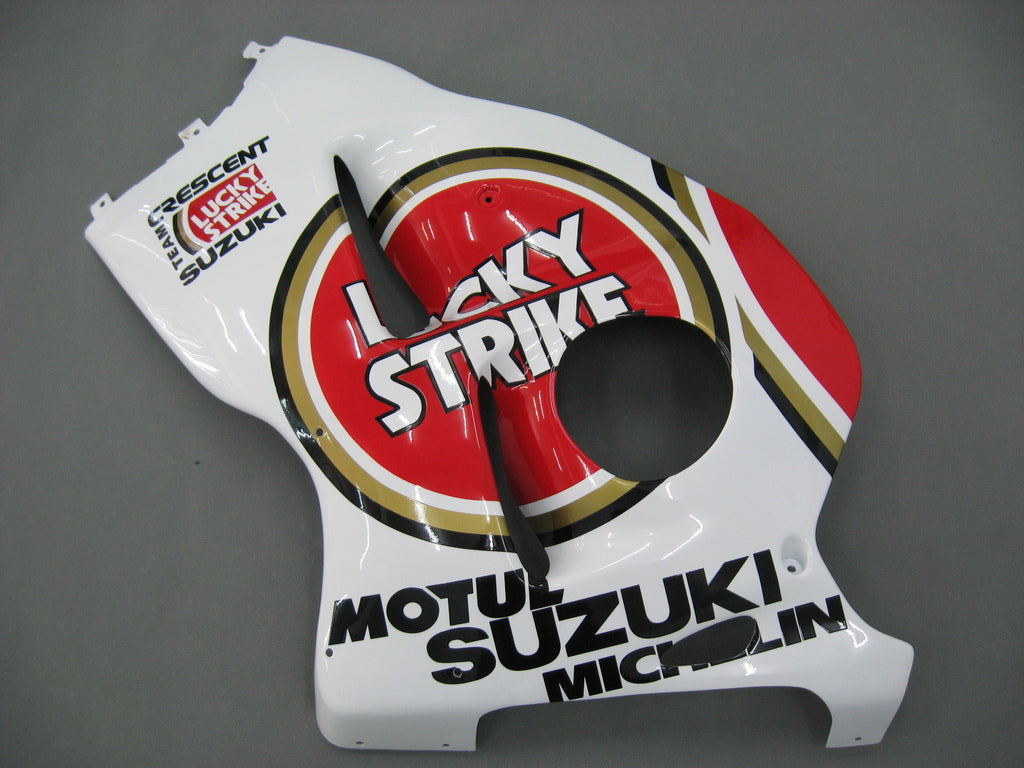 Carénages Amotopart 1999-2007 Suzuki GSX1300 Hayabusa Blanc et Rouge Lucky Strike Generic