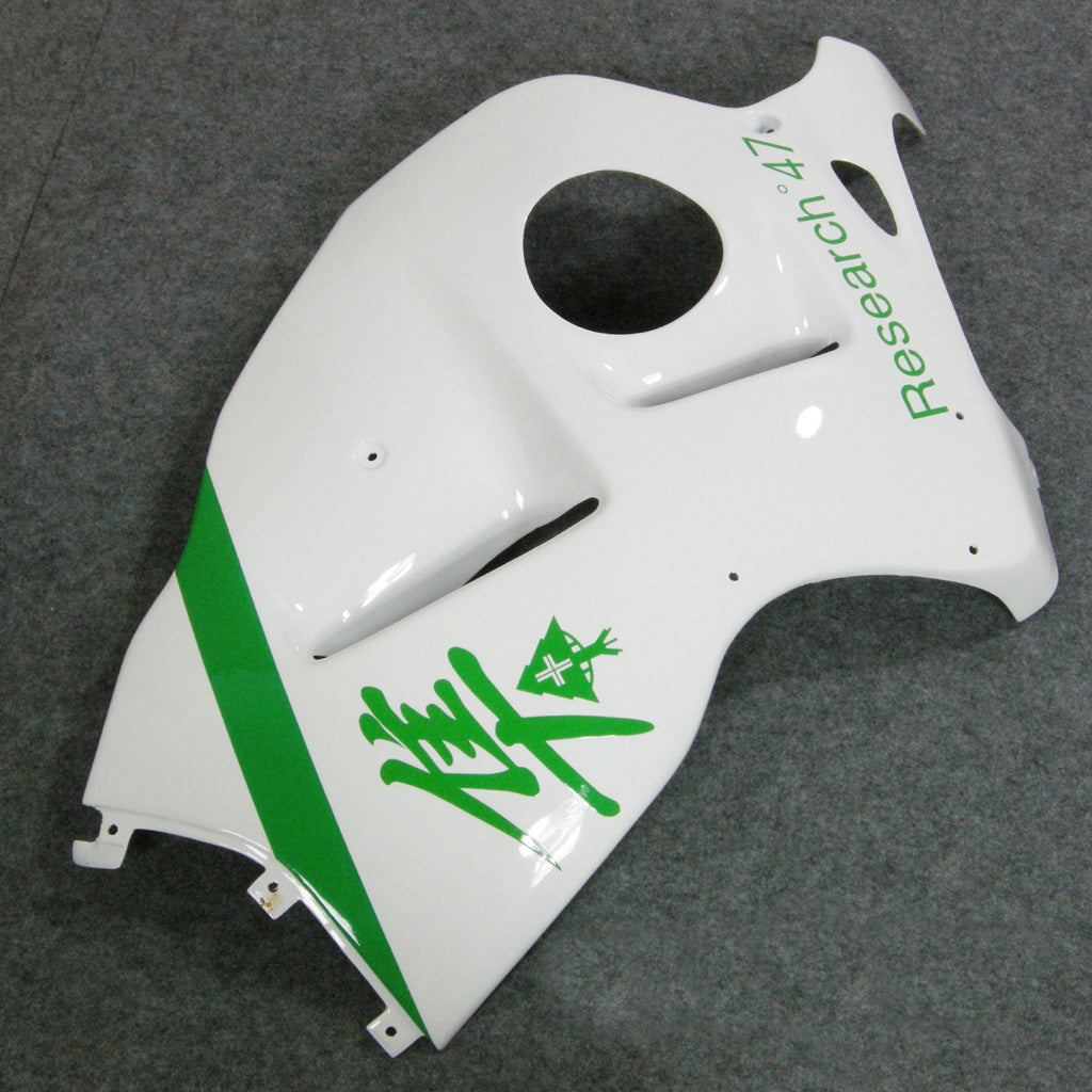 Carénages Amotopart 1999-2007 Suzuki GSX1300 Hayabusa Blanc Vert Research47 Generic